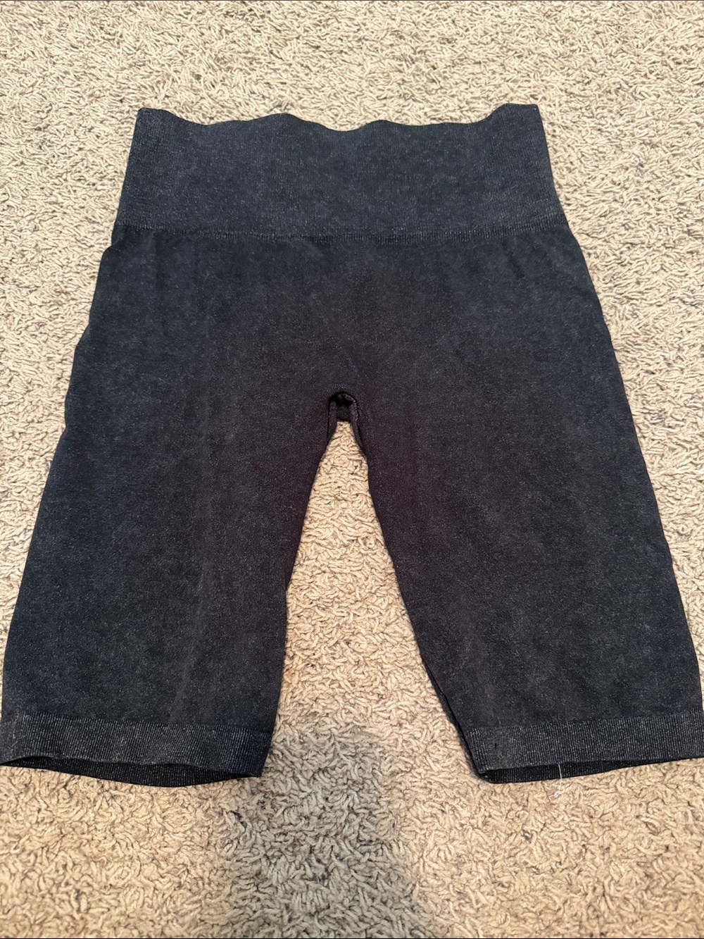 shosho Black High-Waist Seamless Bike Shorts